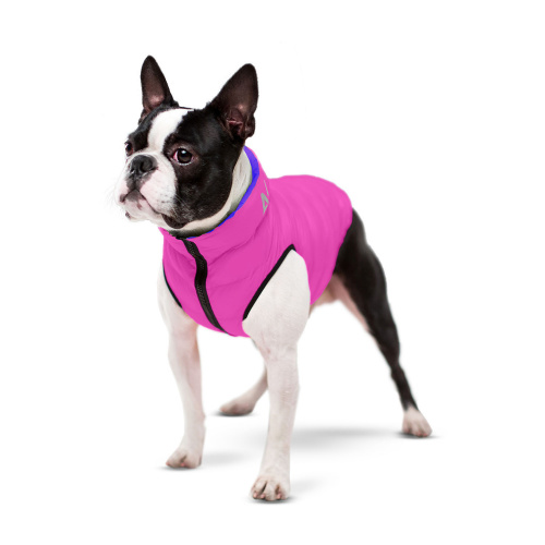 Курточка для собак AiryVest, двусторонняя, размер M 40, розово-фиолетовая (38-40; 63-66; 39-42 см) фото 2