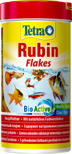 Корм Tetra Rubin Flakes 250 мл, хлопья для всех видов рыб, для усиления окраса  фото 3
