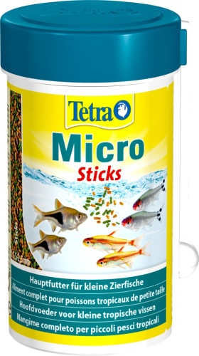 Детальная картинка Корм Tetra Мicro Sticks 100 мл, микропалочки для для всех видов мелких рыб 