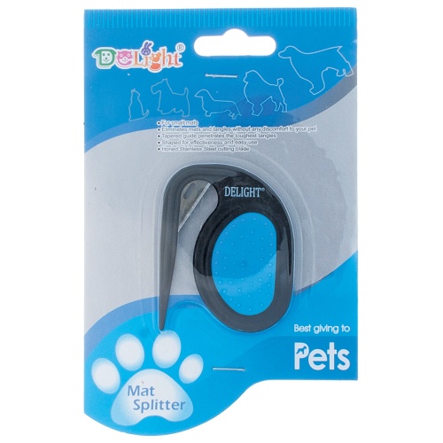 Детальная картинка Колтунорез DeLIGHT капля с одним лезвием карманный, для собак с любым и типом шерсти фото 3