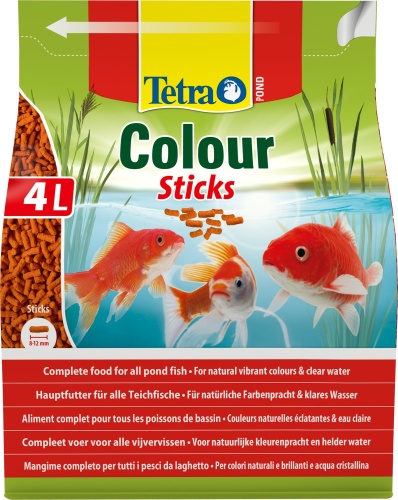 Детальная картинка Корм Tetra Pond Colour Sticks 4 л, палочки для усиления окраса прудовых рыб фото 2