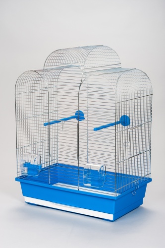 Детальная картинка Клетка InterZoo  P-006 IZA I ZINC (450х280х615мм), для птиц, прут цинк