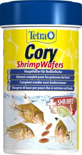 Детальная картинка Корм для донных рыб Tetra Cory Shrimp Wafers 100 мл, пластинки для коридорасов  фото 3