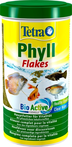 Детальная картинка  Корм Tetra Phyll Flakes 1000 мл, хлопья травоядных рыб