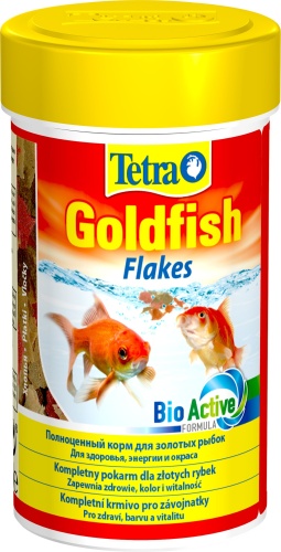 Детальная картинка Корм для золотых рыбок Tetra Goldfish Flakes 100 мл, хлопья для всех видов холодноводных рыб