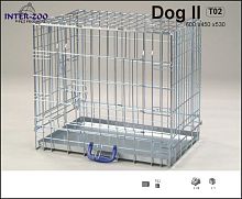 Картинка анонса Клетка InterZoo T-02 Dog 2 ZINC (600х450х530 мм), для собак, прут цинк