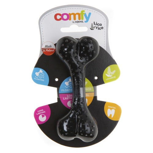 Детальная картинка Игрушка для собак COMFY LICORICE BONE BLACK  косточка 12,5 см, с ароматом лакрицы