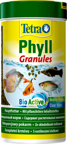 Детальная картинка Корм Tetra Phyll Granules 250 мл, гранулы для всех видов травоядных рыб фото 3