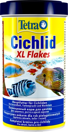Детальная картинка Корм Tetra Cichlid XL Flakes 500мл, хлопья для крупных цихлид фото 3