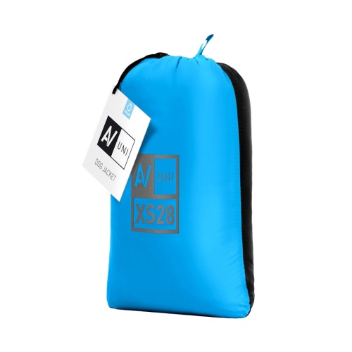 Детальная картинка Курточка для собак AiryVest UNI, двусторонняя, размер XS 28,  голубо-черная (25-28; 35-41; 23-27см) фото 2