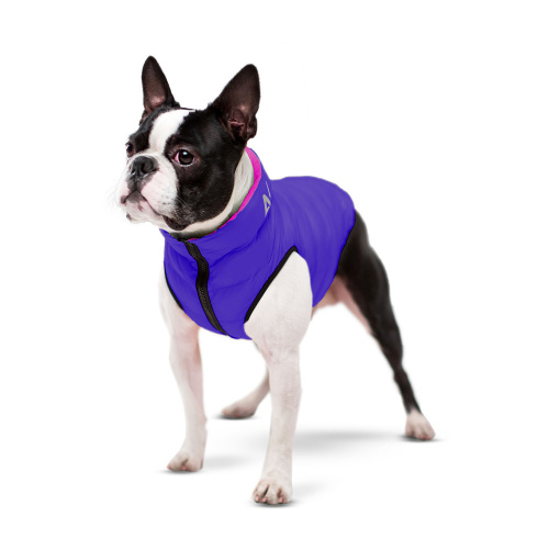 Курточка для собак AiryVest, двусторонняя, размер M 40, розово-фиолетовая (38-40; 63-66; 39-42 см) фото 3