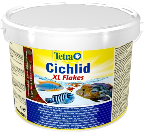 Детальная картинка Корм Tetra Cichlid XL Flakes 10л, хлопья для крупных цихлид