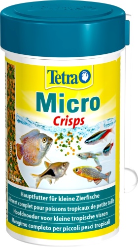 Детальная картинка Корм Tetra Мicro Crisps 100 мл, микрочипсы для для всех видов мелких рыб 