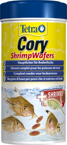 Детальная картинка Корм для донных рыб Tetra Cory Shrimp Wafers 250 мл, пластинки для коридорасов  фото 3