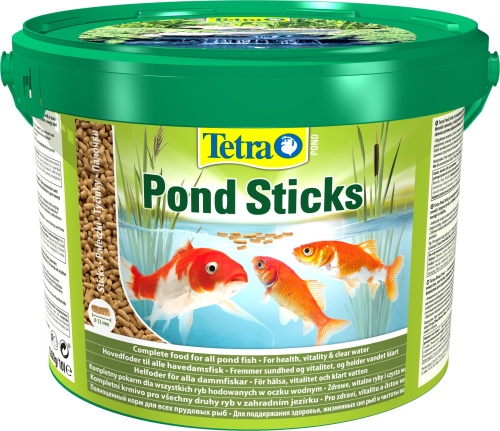 Детальная картинка Корм Tetra Pond Sticks 10 л, палочки для всех видов прудовых рыб