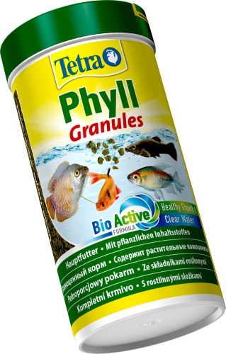Детальная картинка Корм Tetra Phyll Granules 250 мл, гранулы для всех видов травоядных рыб фото 2