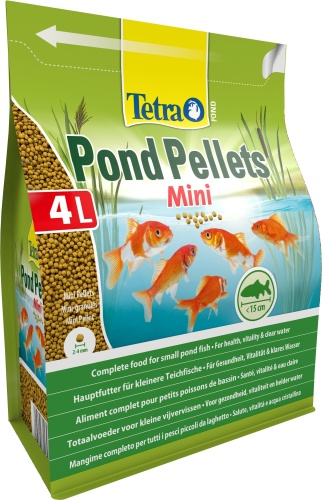 Детальная картинка Корм Tetra Pond Pellets Mini 4 л, мелкие шарики для мелких прудовых рыб