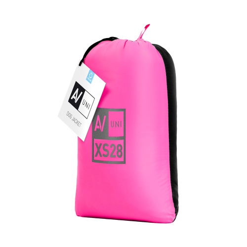Курточка для собак AiryVest UNI, двусторонняя, размер S 38, розово-черная (35-38; 45-56; 28-34см) фото 2