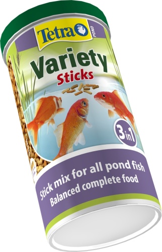 Детальная картинка Корм Tetra Pond Variety Sticks 1 л, смесь из 3-х видов палочек для всех видов прудовых рыб фото 2