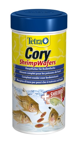 Детальная картинка Корм для донных рыб Tetra Cory Shrimp Wafers 250 мл, пластинки для коридорасов 