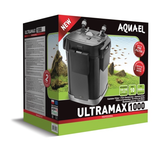 Детальная картинка Внешний фильтр AQUAEL ULTRAMAX 1000 для аквариума 100 - 300 л (1000 л/ч, 15 Вт)
