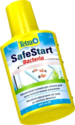Детальная картинка Кондиционер Tetra SafeStart 50 мл, с живыми бактериями для быстрого заселения аквариума фото 2