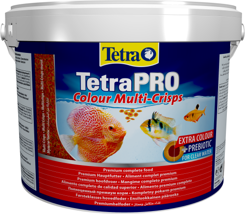 Детальная картинка Корм Tetra TetraPRO Colour Multi-Crisps 10 л, чипсы премиум для усиления окраски всех видов тропических рыб фото 3