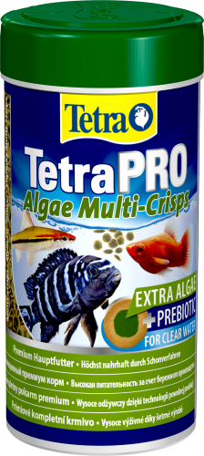 Детальная картинка Корм Tetra TetraPRO Algae Multi-Crisps 250 мл, чипсы премиум для всех видов тропических рыб, со спирулиной