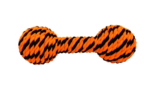 Детальная картинка Гантель Doglike Броник малая (оранжевый-черный), 23х7,5 см