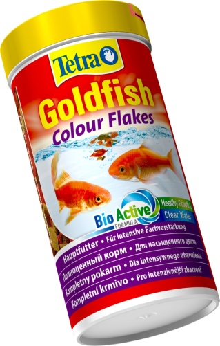 Детальная картинка Корм Tetra Goldfish Colour Flakes 250 мл, хлопья для золотых рыбок, для усиления окраса фото 2