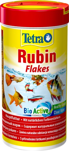 Детальная картинка Корм Tetra Rubin Flakes 250 мл, хлопья для всех видов рыб, для усиления окраса 