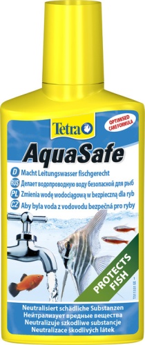 Детальная картинка Средство для воды Tetra AquaSafe 100 мл, делает водопроводную воду безопасной для рыб фото 2