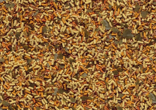 Детальная картинка Корм для золотых рыб Tetra Pond Goldfish Mix 1 л, кормовая смесь: хлопья, палочки, гаммарус фото 4