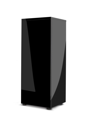 Детальная картинка Подставка AQUAEL GLOSSY  50, черная, 1 дверца ДСП + акриловое покрытие
