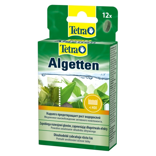 Детальная картинка Средство против водорослей Tetra Algetten 12 таблеток, для профилактики и долговременного  размножения водорослей фото 2