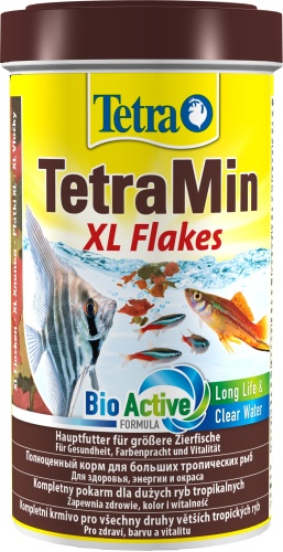 Детальная картинка Корм Tetra TetraMin Flakes XL 500 мл, хлопья для всех видов крупных рыб фото 3