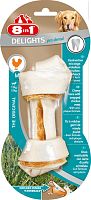 Картинка анонса Косточка 8in1 Delights Pro Dental для очистки зубов собак, с куриным мясом в жесткой говяжьей коже, M (14 см), 1 шт.