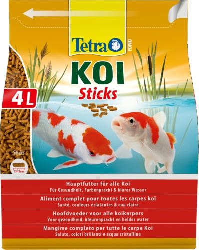 Детальная картинка Корм для карпов Кои Tetra Pond Koi Sticks 4 л, палочки для прудовых рыб фото 2