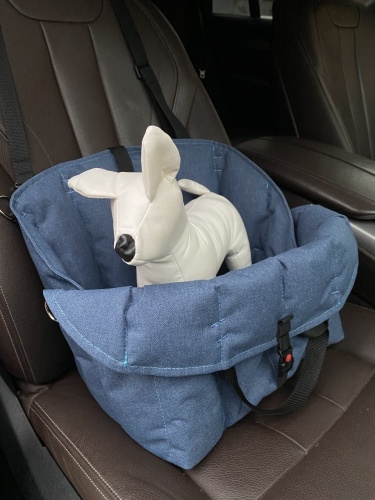 Детальная картинка Сумка-автокресло для животных RichPet M (38х26х32 см), джинса фото 3