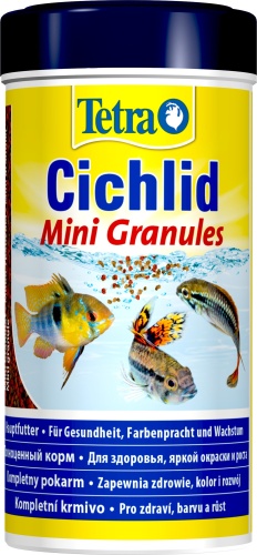 Детальная картинка Корм Tetra Cichlid Mini Granules 250 мл, гранулы для мелких цихлид  фото 3