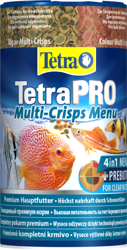 Детальная картинка Корм Tetra TetraPRO Menu Multi-Crisps 250 мл, 4 вида премиум чипсов для полноценного кормления всех видов тропических рыб фото 2
