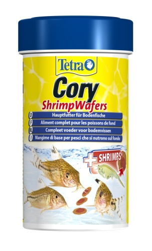 Детальная картинка Корм для донных рыб Tetra Cory Shrimp Wafers 100 мл, пластинки для коридорасов 