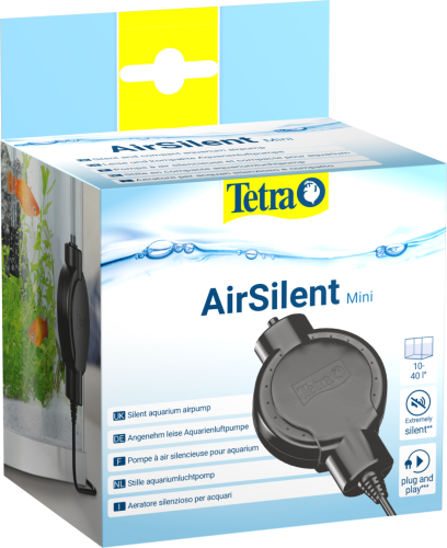 Детальная картинка Компрессор Tetra AirSilent Mini для аквариума 10 - 40 л (21 л/ч, 1,6 Вт, 1 канал, нерегулируемый)
