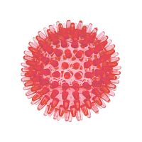 Картинка анонса Мяч массажный  8 см прозрачный Crystal ZooOne (красный)