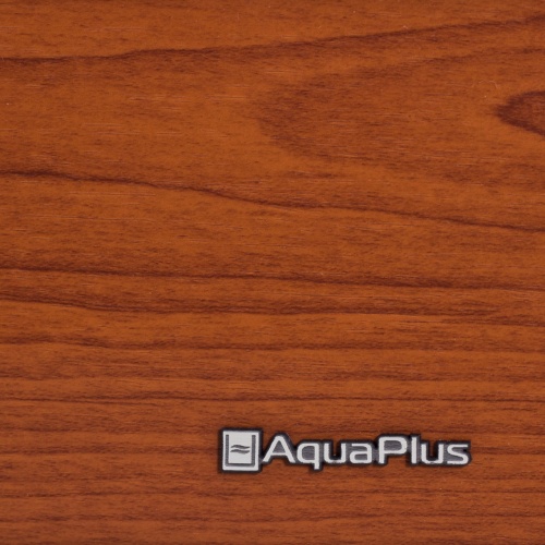 Детальная картинка Аквариум AquaPlus LUX LED Ф115 итальянский орех (81х36х49 см) стекло 6 мм, фигурный, 98 л., со светодиодным модулем AQUAEL LEDDY TUBE Retro Fit Sunny 1х16 W / 700 мм, аквар. коврик фото 4