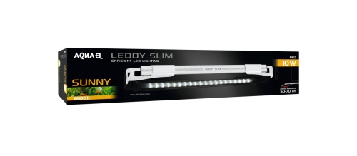 Детальная картинка Светильник светодиодный AQUAEL LEDDY SLIM SUNNY 10 Вт белый, для аквариума длиной 50-70 см