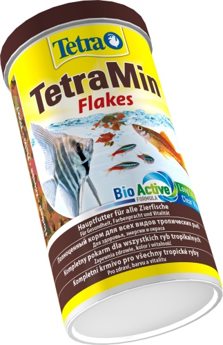 Детальная картинка Корм Tetra TetraMin Flakes 1000 мл, хлопья для всех видов рыб фото 2