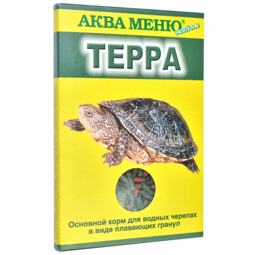 Детальная картинка Корм основной АКВА МЕНЮ Терра 15 г, для водных черепах в виде плавающих гранул