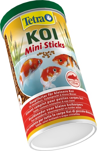 Детальная картинка Корм для карпов Кои  Tetra Pond Koi Sticks Mini 1 л, минипалочки для мальков от 10 до 25 см фото 2