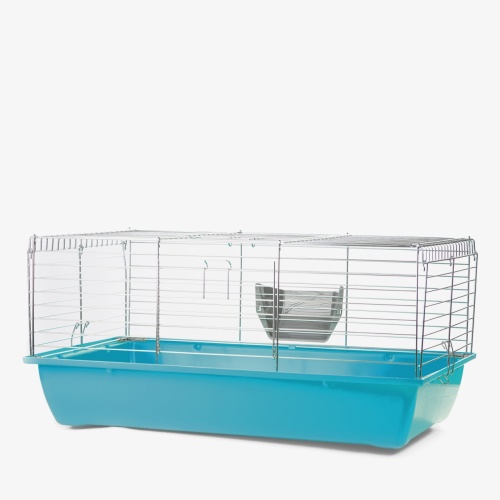 Детальная картинка Клетка InterZoo  G-153 RABBIT 80 ZINC FOLDING (780х480х375мм), для грызунов, складная, прут цинк